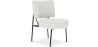 Buy White boucle upholstered dining chair - Hebay White 60337 - in the EU