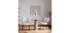 Buy White boucle upholstered dining chair - Hebay White 60337 - prices