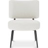 Buy White boucle upholstered dining chair - Hebay White 60337 at MyFaktory