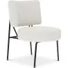 Buy White boucle upholstered dining chair - Hebay White 60337 - in the EU