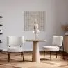 Buy White boucle upholstered dining chair - Hebay White 60337 - prices