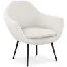 Buy Upholstered boucle accent chair in white - Uby White 60339 - in the EU
