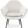 Buy Upholstered boucle accent chair in white - Uby White 60339 in the Europe