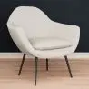 Buy Upholstered boucle accent chair in white - Uby White 60339 - in the EU