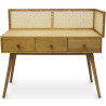 Buy Desk in Cannage Style, Mango and Oak - Maya Natural wood 60348 - prices