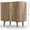 Buy Natural Wood Sideboard - Boho Bali Design - Gaws Black 60364 - in the EU