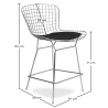 Buy Wiren Bar Stool Black 16447 in the Europe