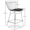 Buy Wiren Bar Stool Black 16447 with a guarantee