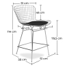 Buy Wiren Bar Stool Black 16447 with a guarantee