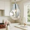 Buy Glass pendant lamp - Nerva Silver 60395 - prices