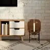 Buy Table lamp in modern design, metal and glass - Crada Amber 60396 - prices