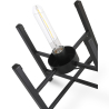 Buy Table lamp in modern design, metal and glass - Crada Amber 60396 - in the EU