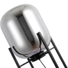 Buy Glass floor lamp in modern design, metal and glass - Crada - 140cm Smoke 60400 at MyFaktory