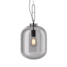 Buy Glass pendant light in modern design, metal and glass - Crada - small Smoke 60401 - in the EU