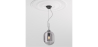 Buy Glass pendant light in modern design, metal and glass - Crada - small Smoke 60401 at MyFaktory