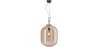 Buy Glass pendant light in modern design, metal and glass - Crada - Medium Amber 60402 home delivery