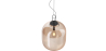 Buy Glass pendant light in modern design, metal and glass - Crada - Medium Amber 60402 - in the EU