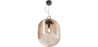 Buy Glass pendant light in modern design, metal and glass - Crada - Medium Amber 60402 with a guarantee