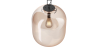 Buy Glass pendant light in modern design, metal and glass - Crada - Medium Amber 60402 - in the EU