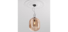 Buy Glass pendant light in modern design, metal and glass - Crada - Medium Amber 60402 at MyFaktory