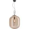 Buy Glass pendant light in modern design, metal and glass - Crada - Medium Amber 60402 - in the EU