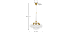 Buy Pendant lamp, globe chandelier in modern design, 9 glass globes - Plaus White 60405 in the Europe