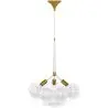 Buy Pendant lamp, globe chandelier in modern design, 9 glass globes - Plaus White 60405 in the Europe