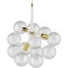 Buy Pendant lamp, globe chandelier in modern design, 9 glass globes - Plaus White 60405 home delivery