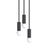 Buy Cluster pendant lamp in scandinavian style, metal - Treck Black 60235 - in the EU