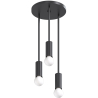 Buy Cluster pendant lamp in scandinavian style, metal - Treck Black 60235 - prices