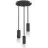 Buy Cluster pendant lamp in scandinavian style, metal - Treck Black 60235 home delivery