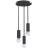 Buy Cluster pendant lamp in scandinavian style, metal - Treck Black 60235 in the Europe