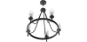 Buy Chandelier Ceiling Lamp Vintage Style in Metal - Frox Black 60406 - in the EU