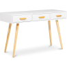 Buy Scandinavian style desk in wood - Morgan White 60412 - prices