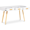 Buy Scandinavian style desk in wood - Morgan White 60412 at MyFaktory