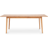 Buy Scandinavian style extendable dining table in wood 160/200CM - Cire Natural wood 60413 with a guarantee