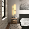 Buy Aluminum stick wall light in modern design, 80cm - Grobe Black 60421 - prices