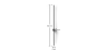 Buy Aluminum stick wall light in modern design, 100cm - Grobe Black 60422 with a guarantee