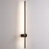 Buy Aluminum stick wall light in modern design, 100cm - Grobe Black 60422 - prices