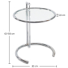 Buy F1027 Adjustable Table - Steel Steel 15421 home delivery