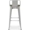 Buy Bar Stool - Industrial Design - Wood and Steel - 76cm - Metalix Light grey 60150 in the Europe