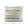 Buy Square Cotton Cushion Boho Bali Style (45x45 cm) cover + filling - Tanyi Blue 60165 at MyFaktory