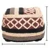 Buy Pouffe Boho Bali , Square in Cotton - Munbay Bali Multicolour 60244 - prices