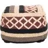 Buy Pouffe Boho Bali , Square in Cotton - Munbay Bali Multicolour 60244 - in the EU