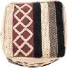 Buy Pouffe Boho Bali , Square in Cotton - Munbay Bali Multicolour 60244 with a guarantee