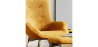 Buy Velvet upholstered armchair with footrest - Wub Yellow 60097 in the Europe