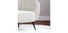 Buy White boucle upholstered armchair - Oysa White 60338 in the Europe