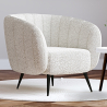 Buy White boucle upholstered armchair - Oysa White 60338 at MyFaktory