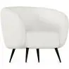 Buy White boucle upholstered armchair - Oysa White 60338 - in the EU
