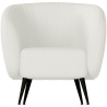 Buy White boucle upholstered armchair - Oysa White 60338 - in the EU
